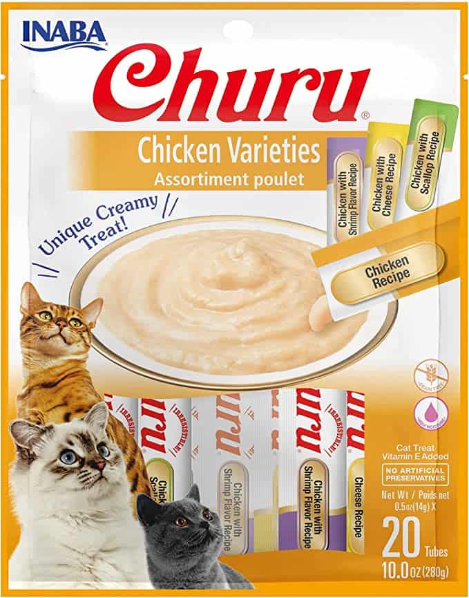 INABA Churu Chicken Lickable Creamy Purée Cat Treats