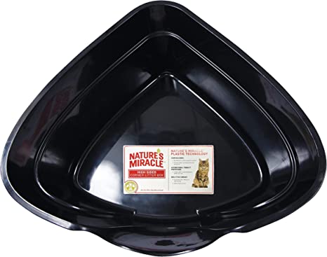 Nature's Miracle Advanced High Sided Corner Litter Box