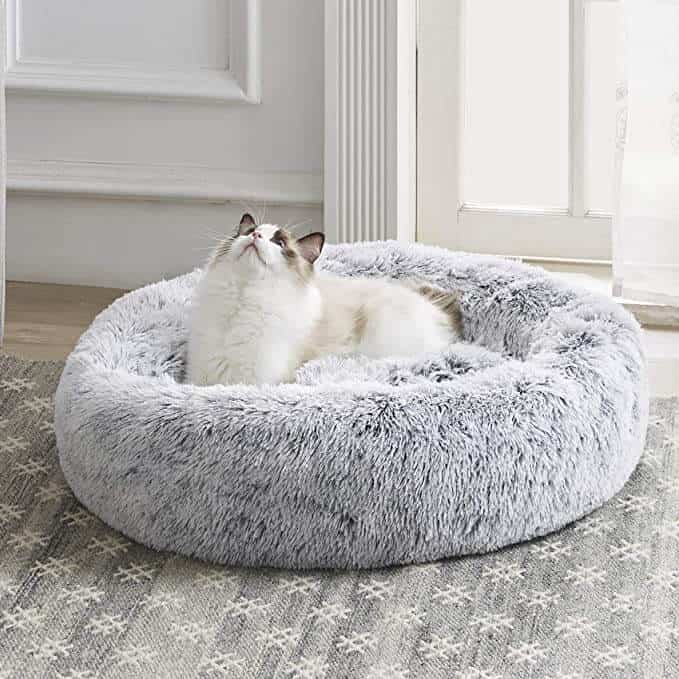 Western Home Faux Fur Cat Bed